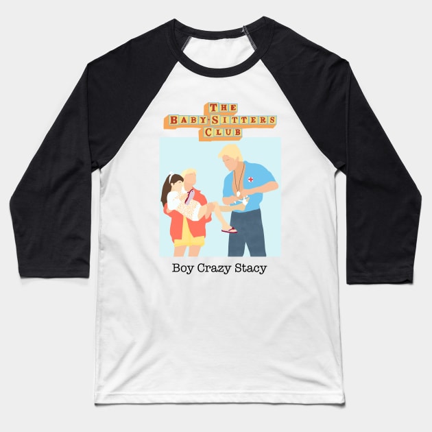 Baby-Sitters Club - Boy Crazy Stacey Baseball T-Shirt by rachaelthegreat